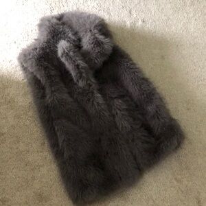 Zara faux fur vest